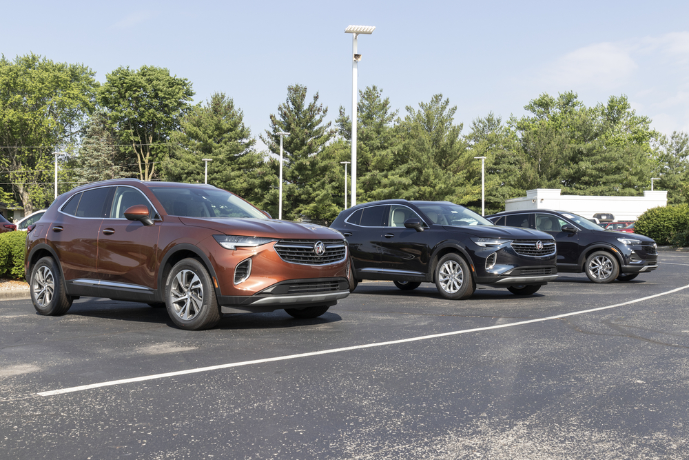 two buick envision parked front view
