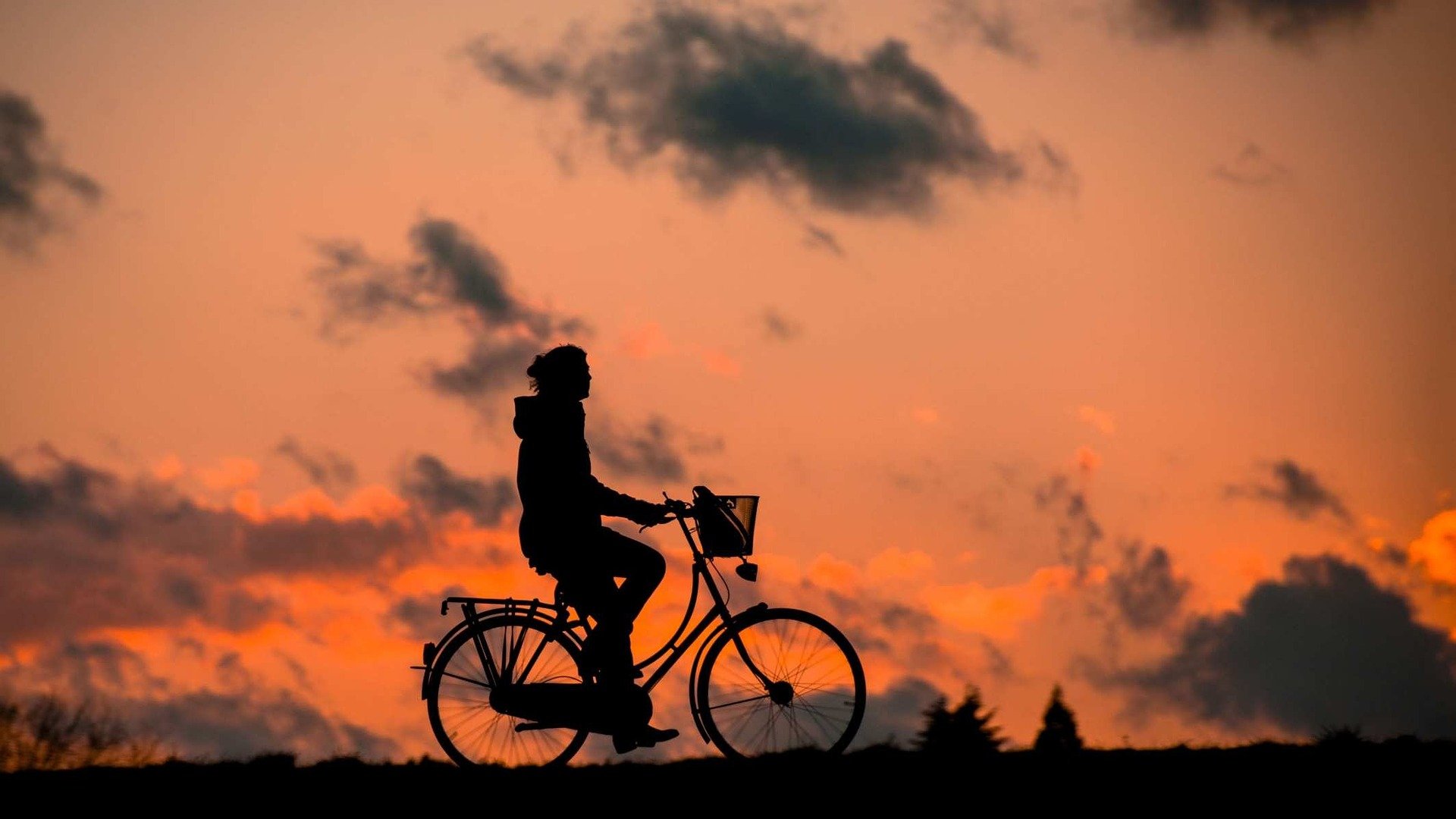 biking person silhouette