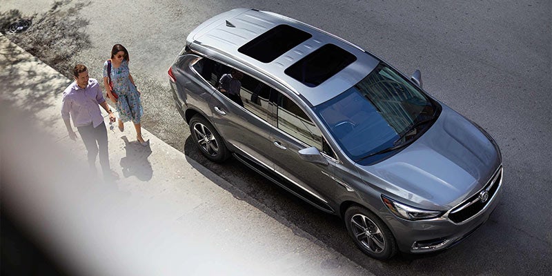 top view of the 2021 buick enclave