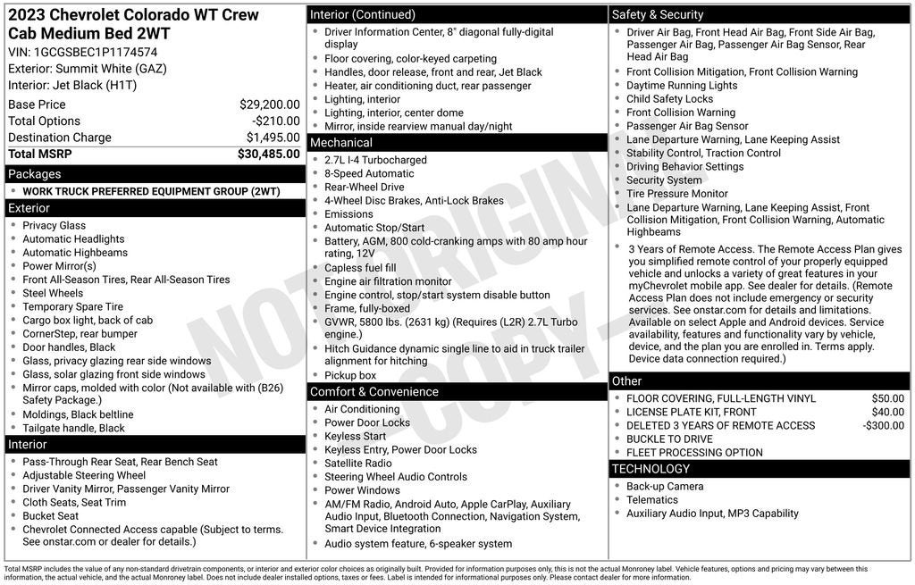 2023 Chevrolet Colorado WT