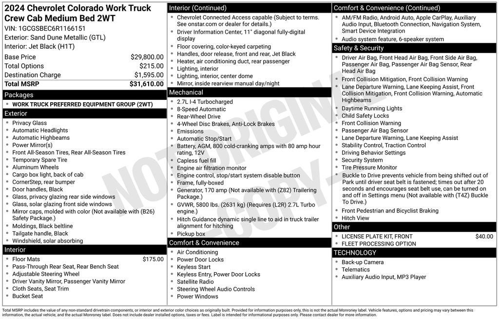 2024 Chevrolet Colorado WT