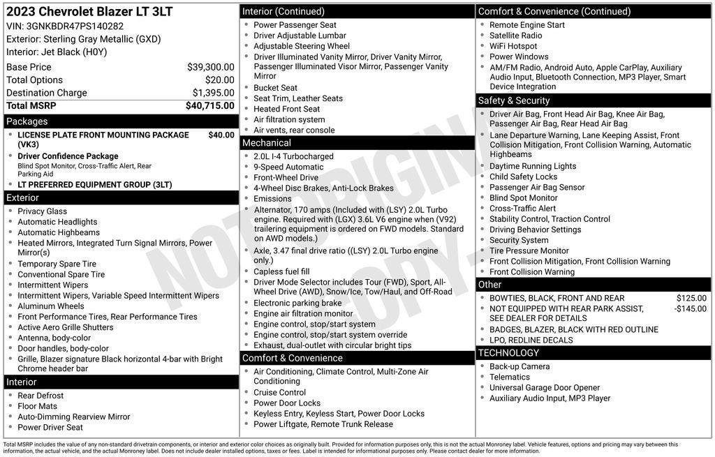 2023 Chevrolet Blazer 3LT