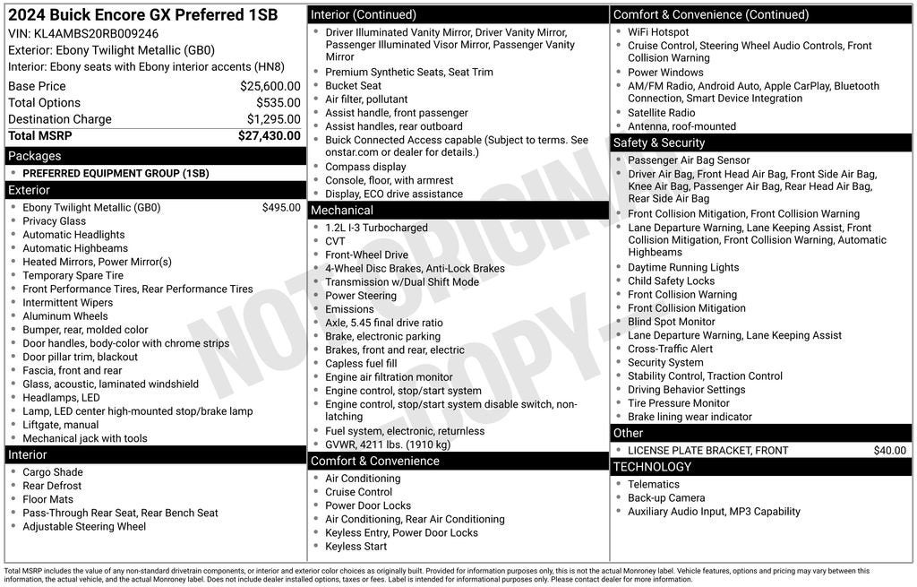 2024 Buick Encore GX Preferred