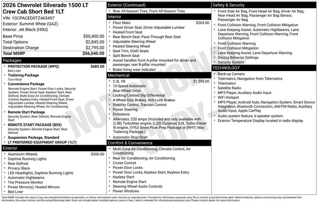 2026 Chevrolet Silverado 1500 LT