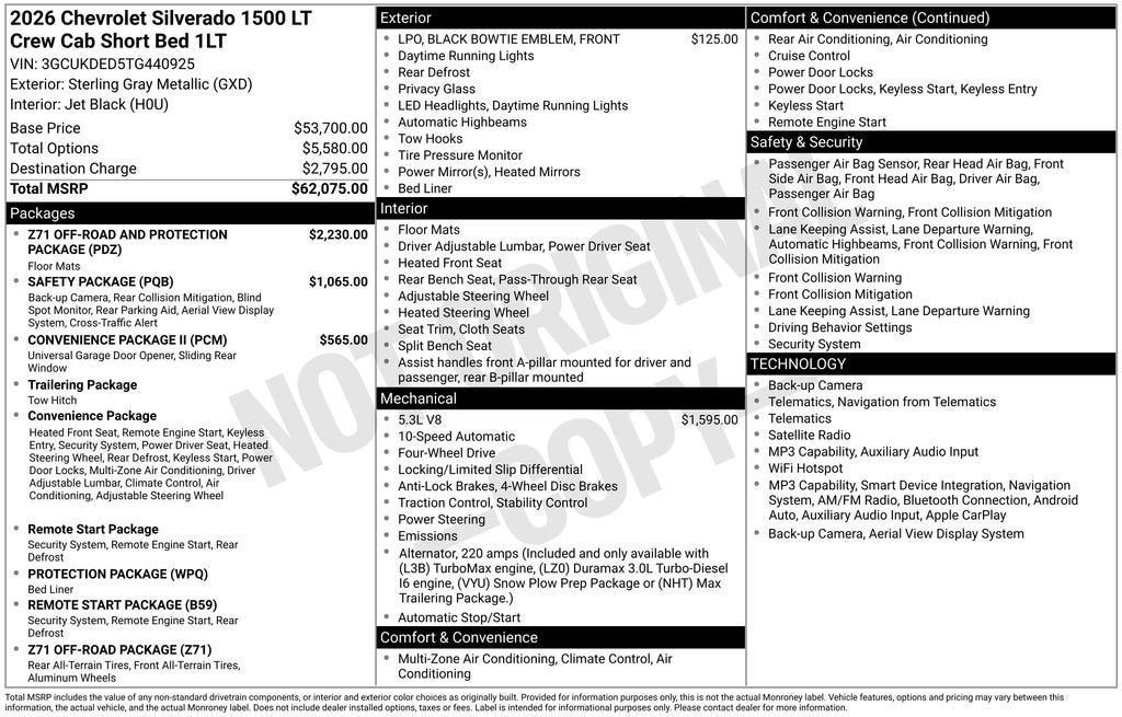 2026 Chevrolet Silverado 1500 LT