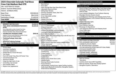 2025 Chevrolet Colorado Trail Boss