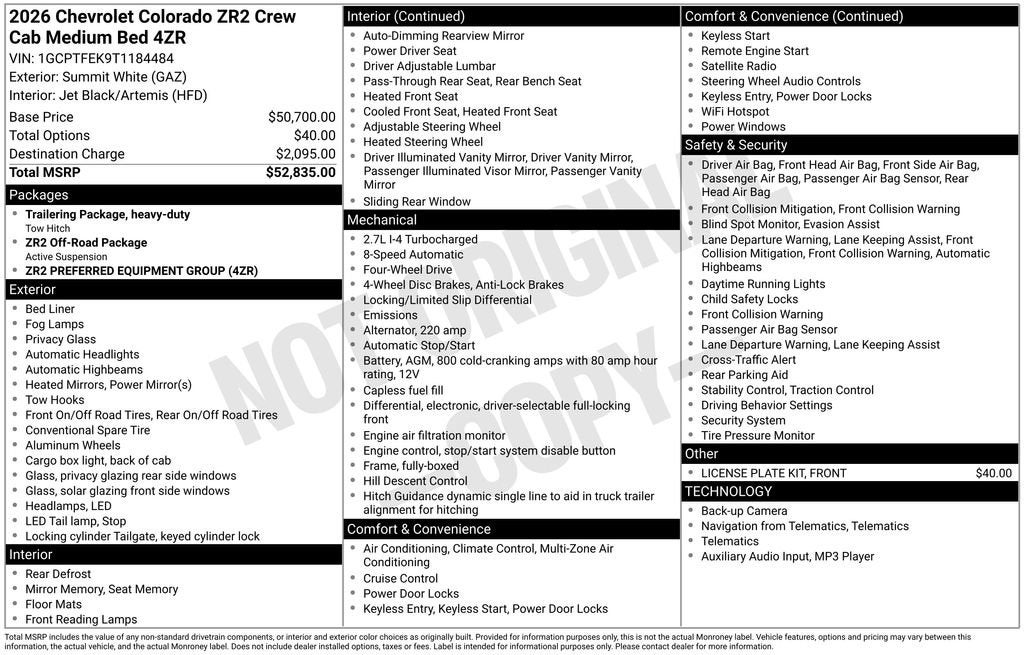 2026 Chevrolet Colorado