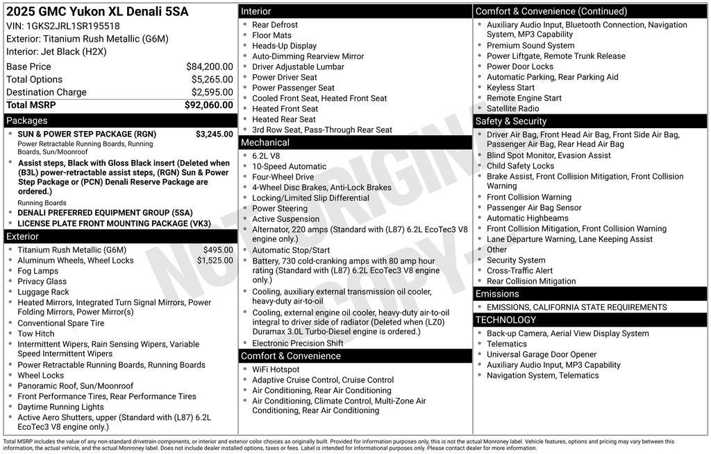 2025 GMC Yukon XL Denali