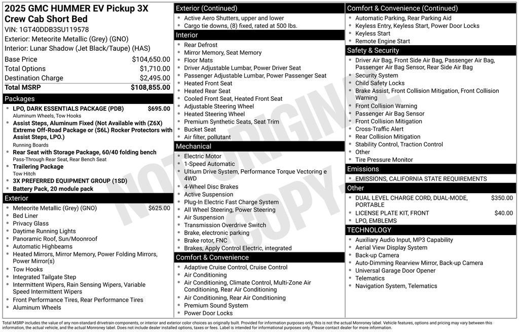 2025 GMC HUMMER EV Pickup 3X