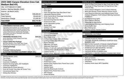 2025 GMC Canyon Elevation
