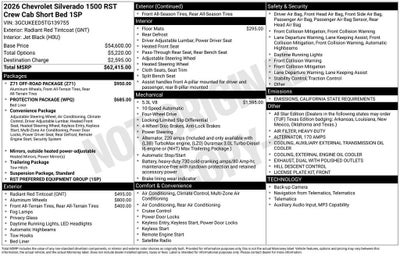 2026 Chevrolet Silverado 1500 RST