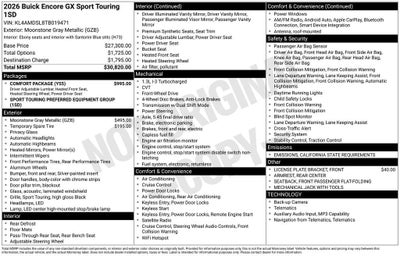 2026 Buick Encore GX Sport Touring