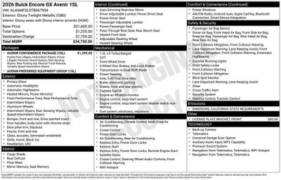 2026 Buick Encore GX Avenir