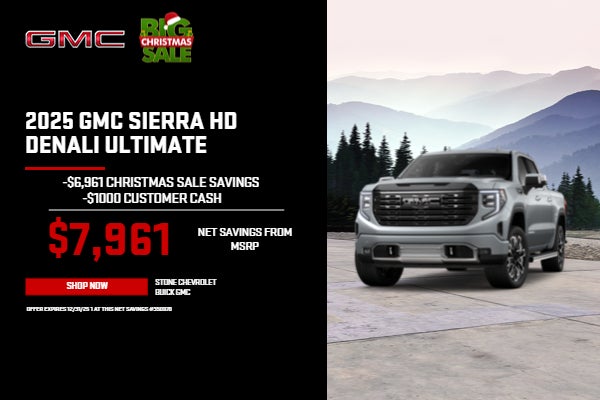 2025 Sierra HD Denali Ultimate $7961 NeT Savings From MSRP