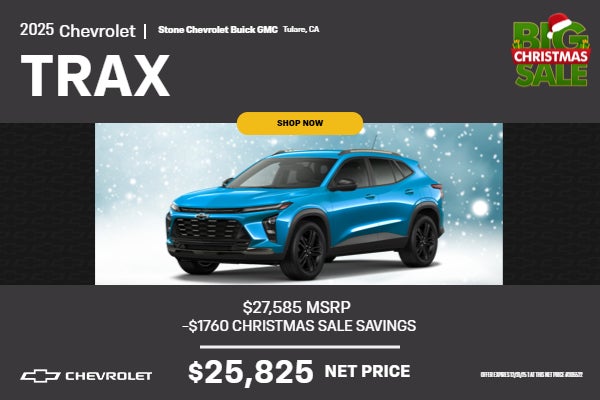 2025 Trax $25,825 sales price