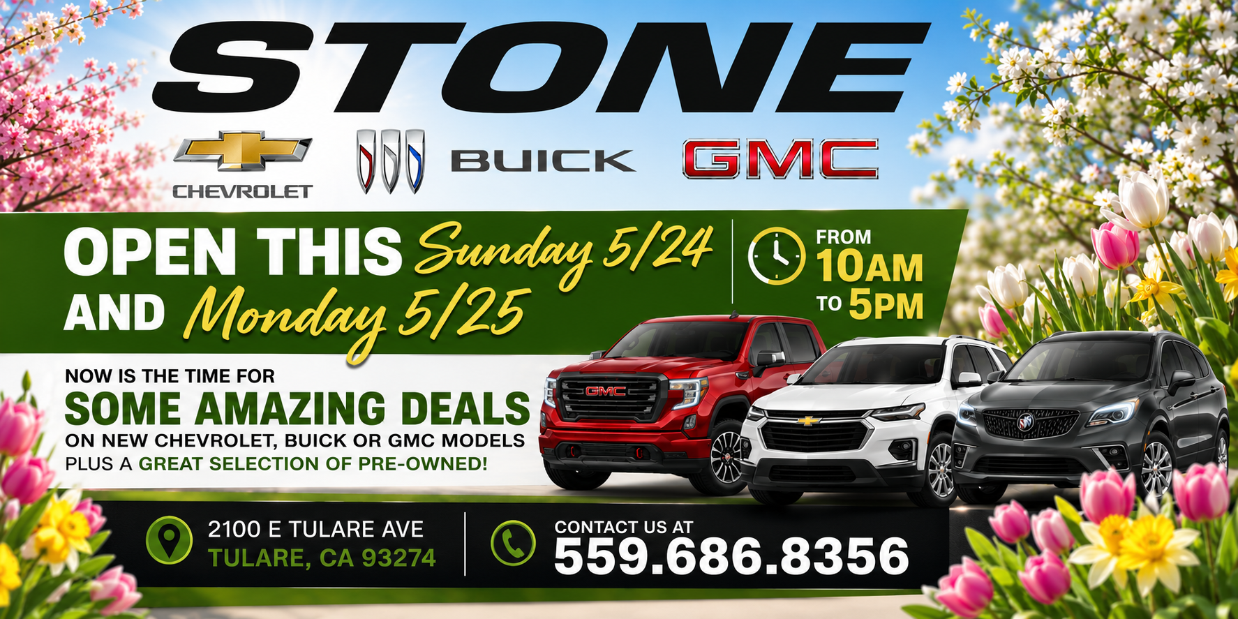 Memorial Day Amazing Deals! Open Sunday & Monday 10am-5pm